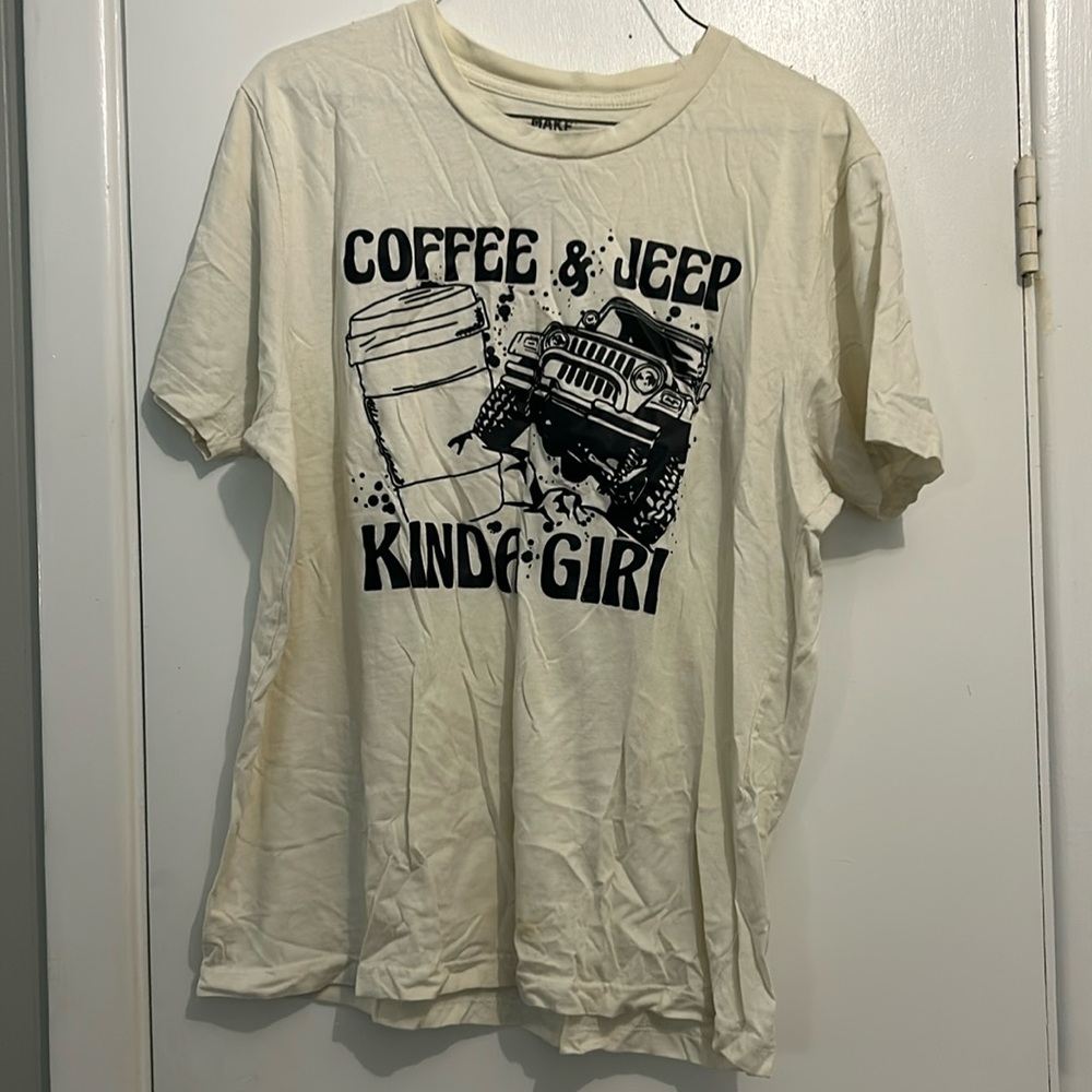Jeep and Coffee Kinda Girl T shirt